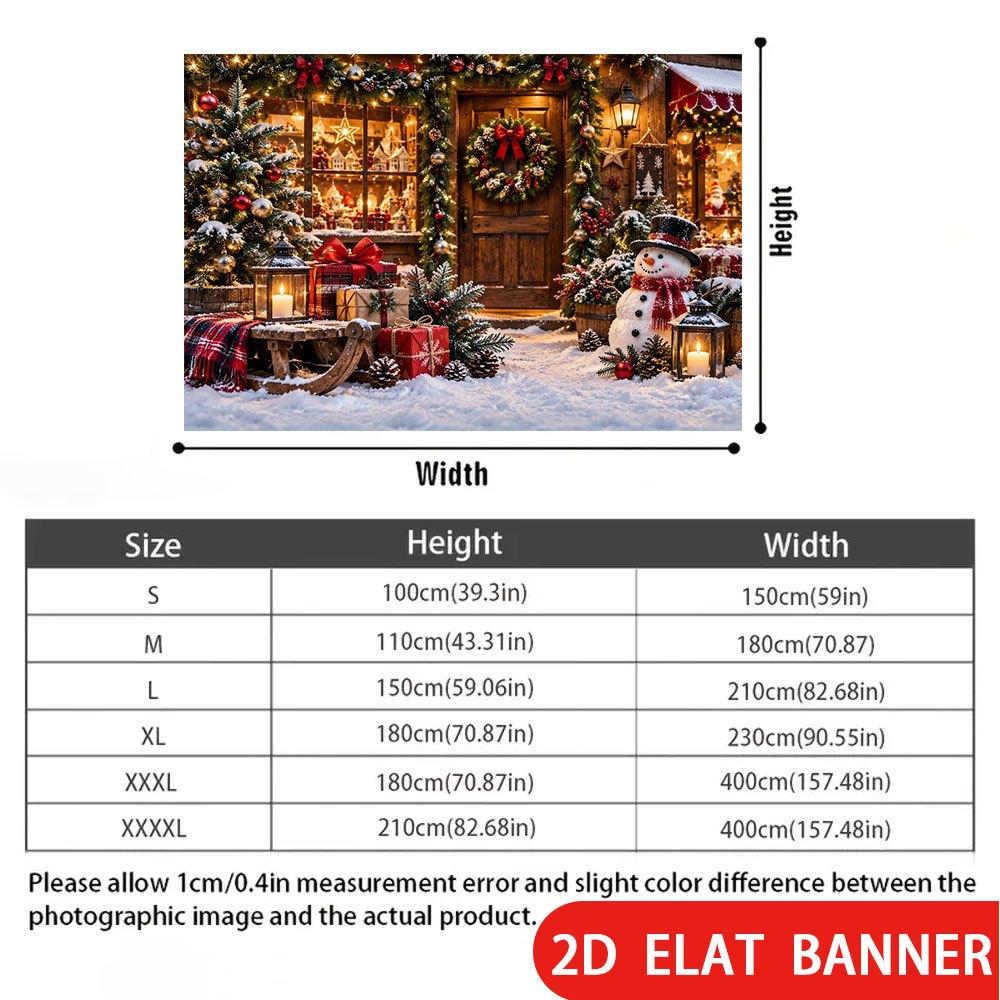 1Pcs Color Snow House Themed Decoration Background Winter Backdrop Decorations For Photo Studio Photo Booth Christams Party