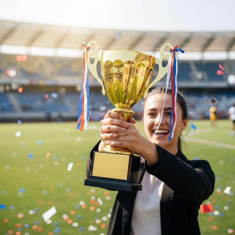 Metal Model Metal Trophy Gold Color Champion Trophy Competition Trophy  Kindergarten Sports