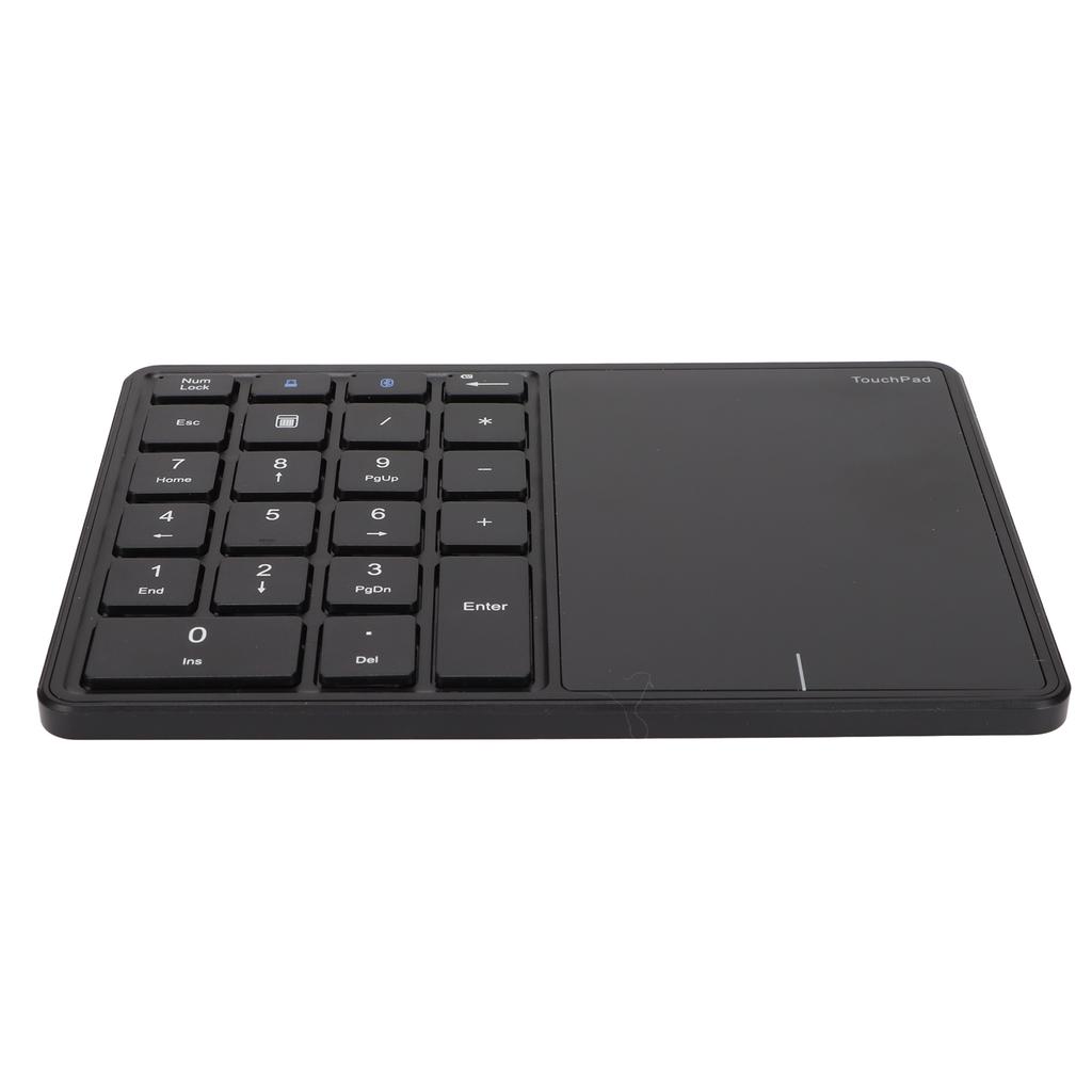 2 In 1 Wireless Number Pad Touchpad 22 Keys Wireless BT4.2 2.4G Type C Charging 500mAh Battery Numeric Keypad