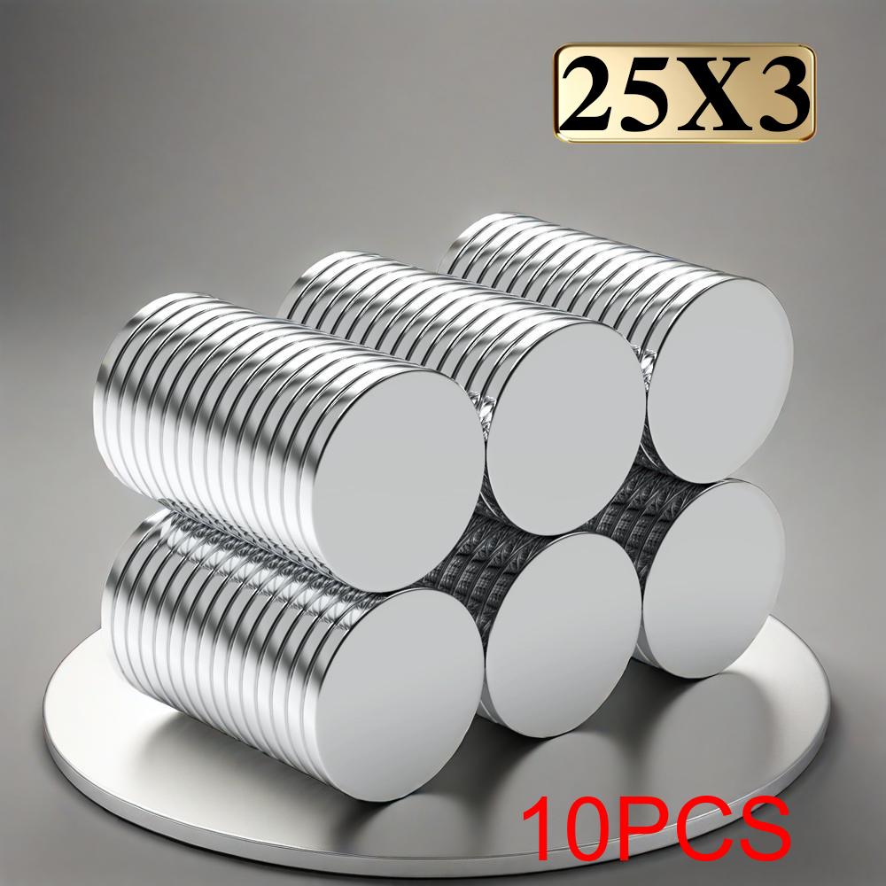 25x3mm Imans Refrigerator Magnets for DIY Office Whiteboard Workshop Suitable Tools Home Workplace