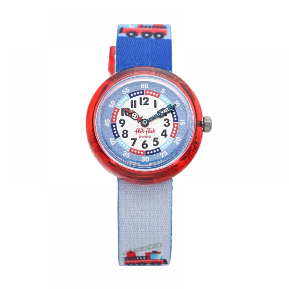 Flick Flack Fbnp160 City Of Life Firetruck Kids Nato Watch