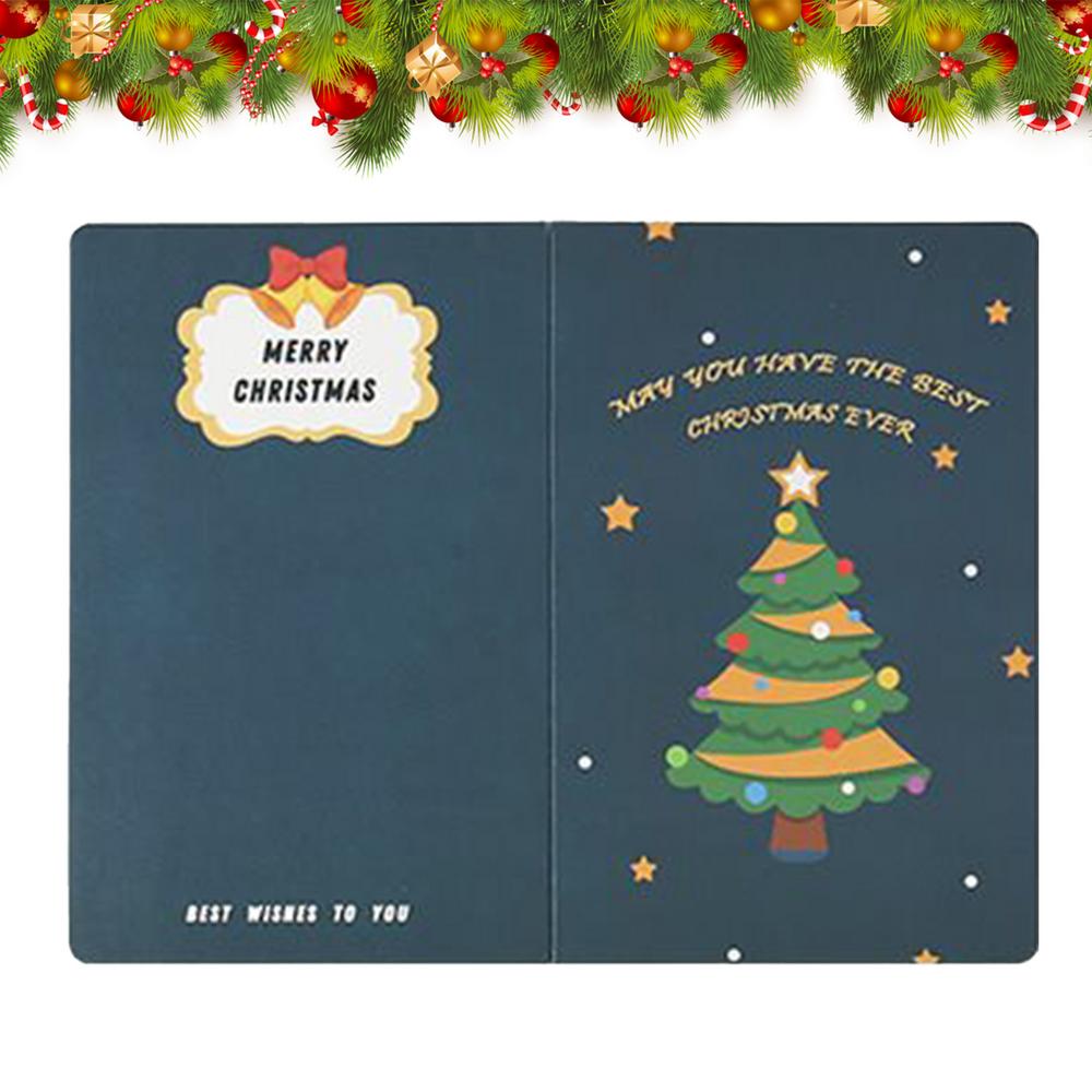 Pop Up Christmas Cards 3D Santa Claus Greeting Card Cute Christmas Thank You Cards Merry Christmas Card Pop Up Christmas Card