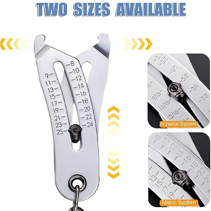 Portable Precision Thread Size Inspection Tool With Keychain Gauge Measuring Instrument For Easy Carrying And Quick Detection
