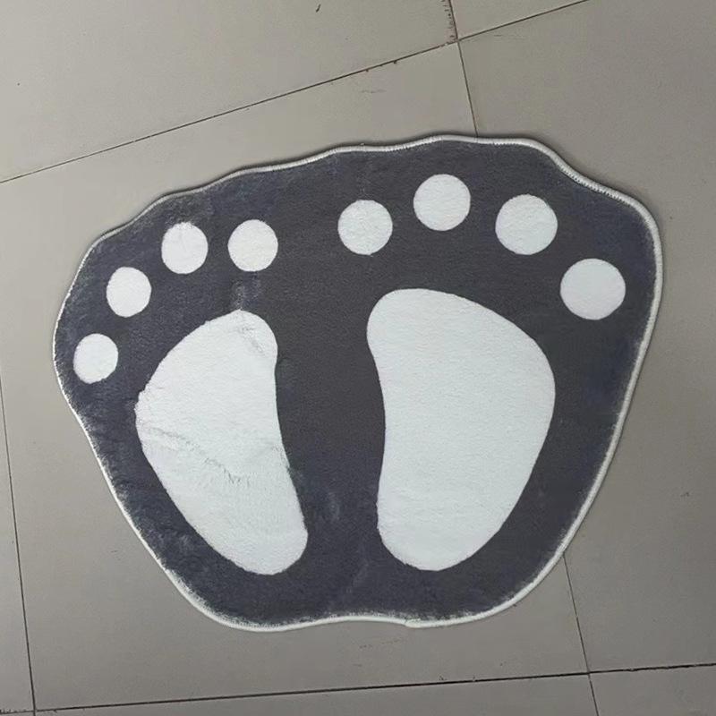Cute Paw Non-slip Bathroom Entrance Mat - Water Absorbent and Non-slip Foot Rug