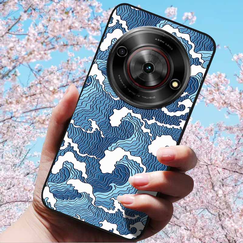 For ZTE Blade A75 5G 6.6" Cases 3D Relief Flower Soft Silicone Luxury Cover for ZTE Blade A75 5G 3D Phone Cases ZTE Blade Z2357N