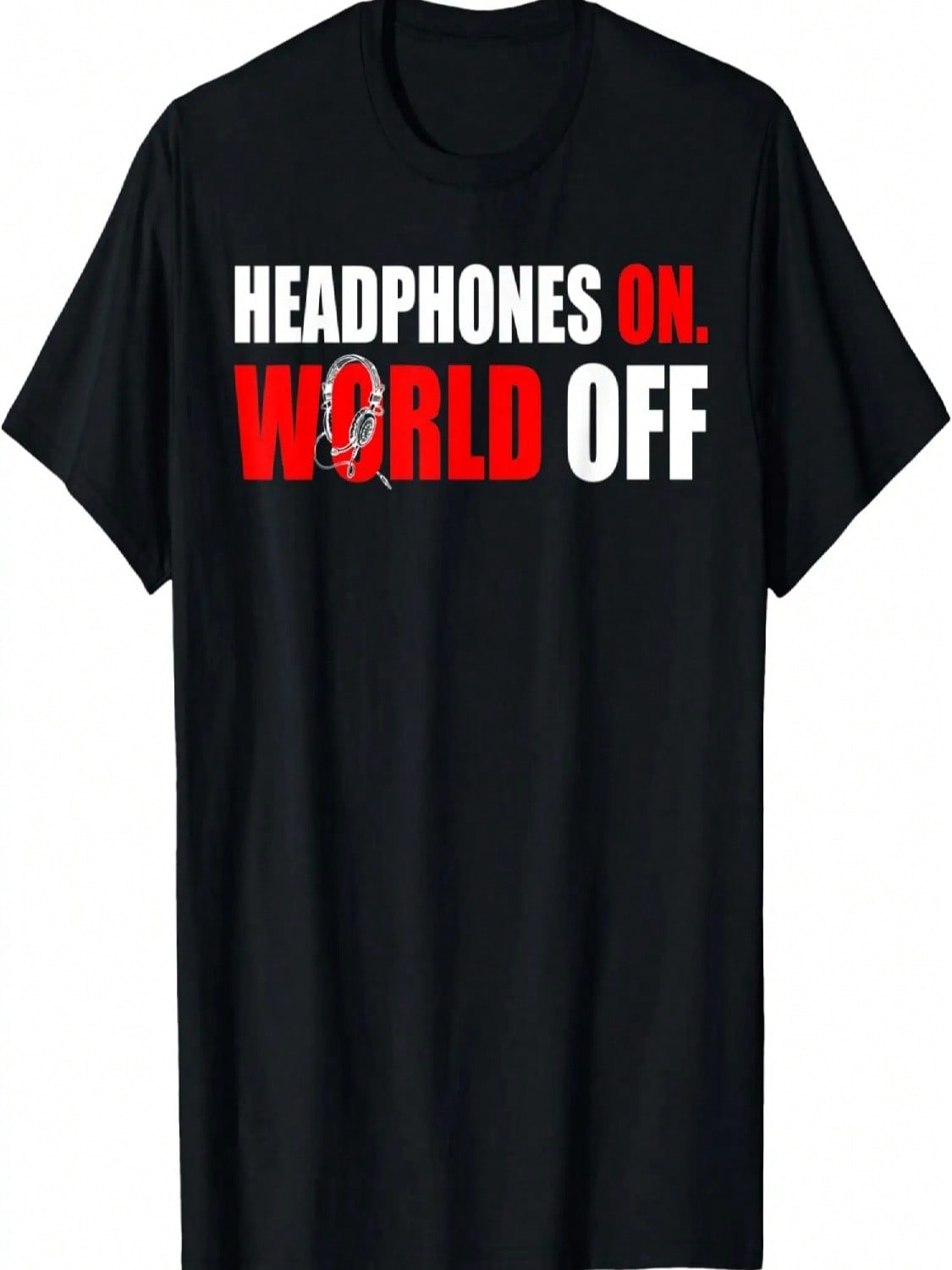 Headphones On World OFF T-Shirt T-Shirt S разноцветный