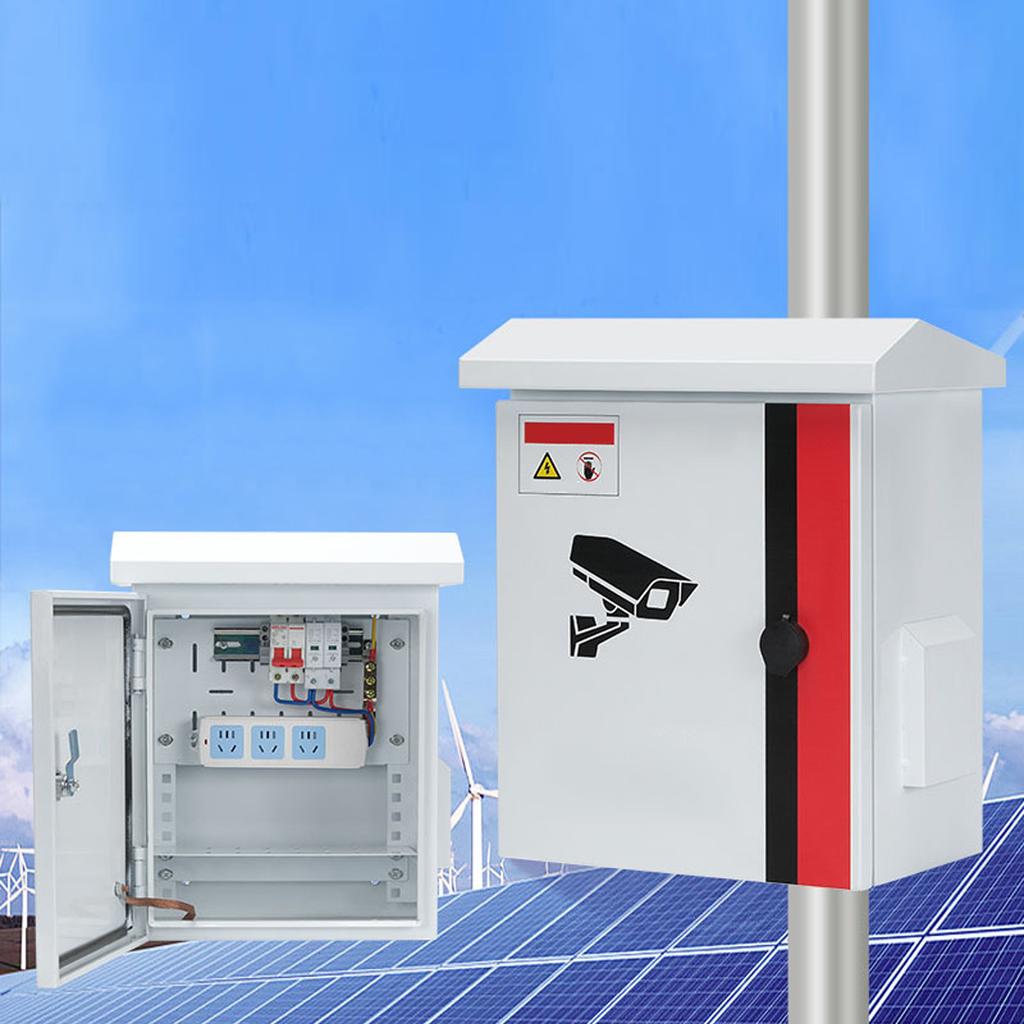 400 X 500 X 200MM Outdoor Electrical Box Ventilated IP65 Rainproof Steel Aluminum Electrical Junctio