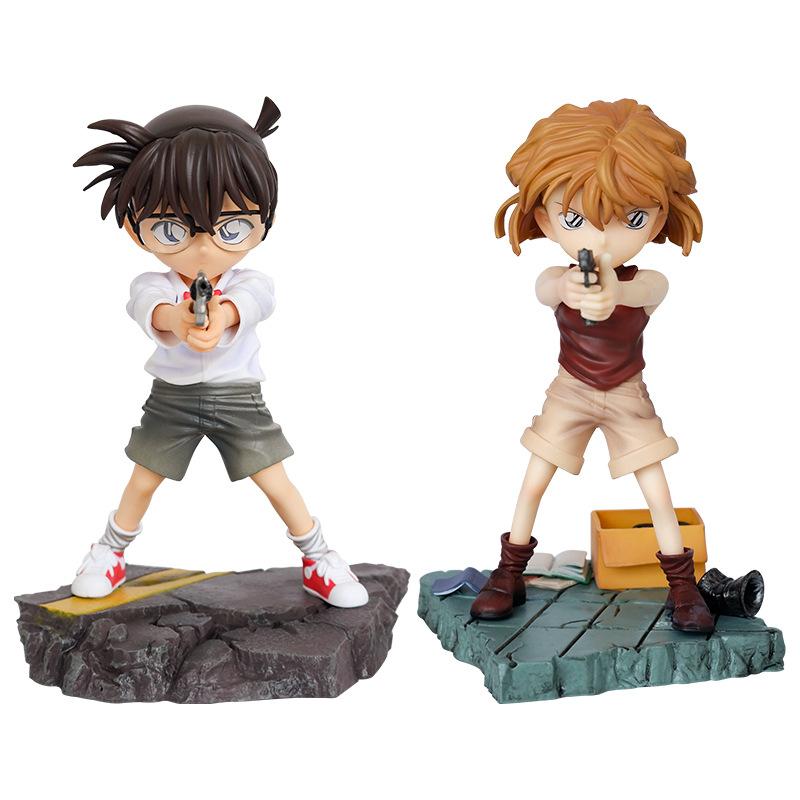 18cm Detective Conan Kuroba Kaito Kudou Shinichi Haibara Ai PVC Action Figure Anime Model Toys Collection Doll Kids Gift