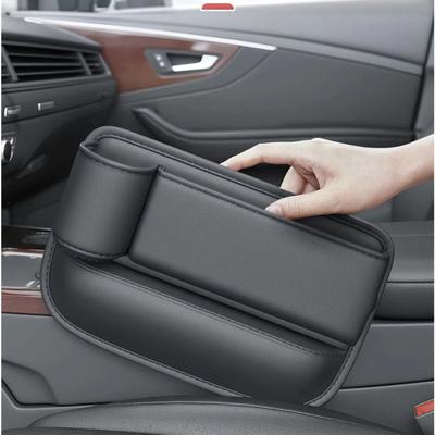 1PCS Storage Box Multifunction Car Seat Gap Filler Leak-proof Storage Bag Cup Holder PU Leather Seat Slot Organizer Box