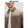 Peacebird Men's Retro Washed Gradient Denim Shirt