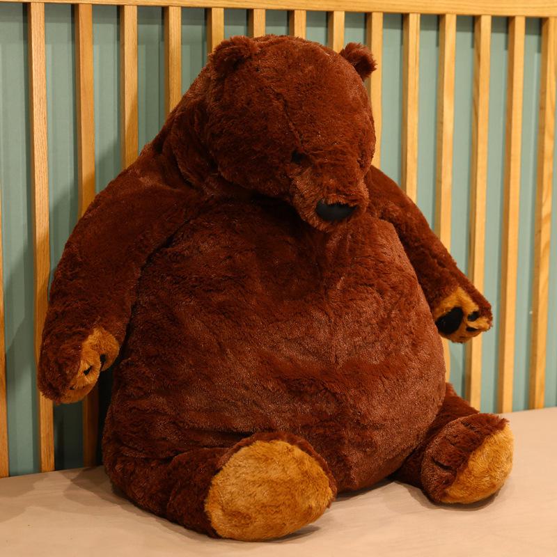 Cute Brown Teddy Bear Hug Pillow Plush Toy - Big Bear Doll Gift