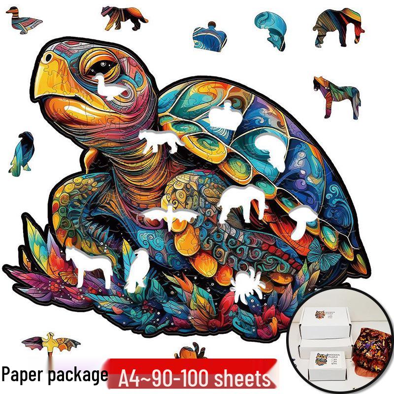 Irregular Animal Dog Penguin Wooden Puzzle in Stock
