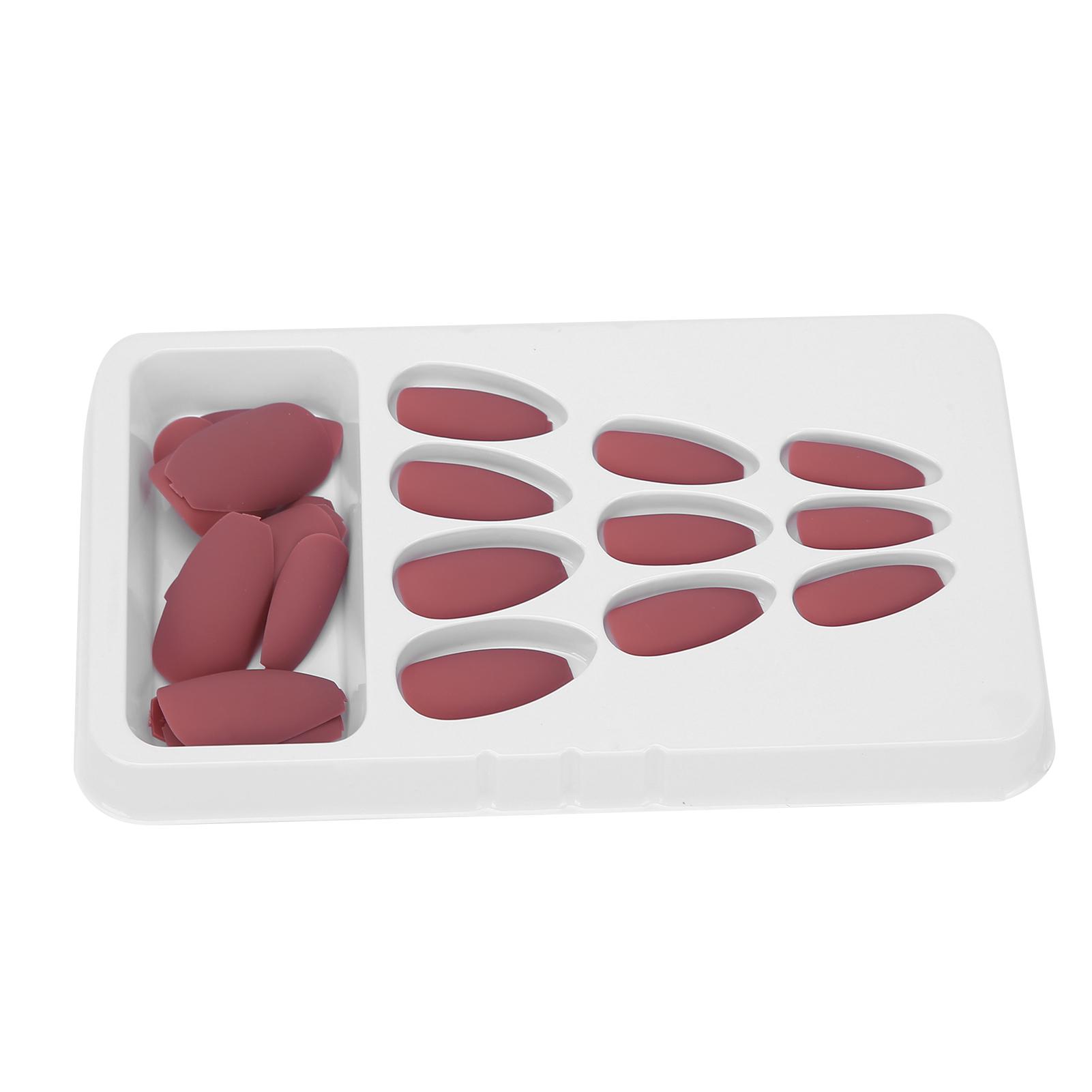 

Набор из 24 накладных ногтей, матовые, чистого цвета, искусственные ногти, полное покрытие, накладные ногти F126