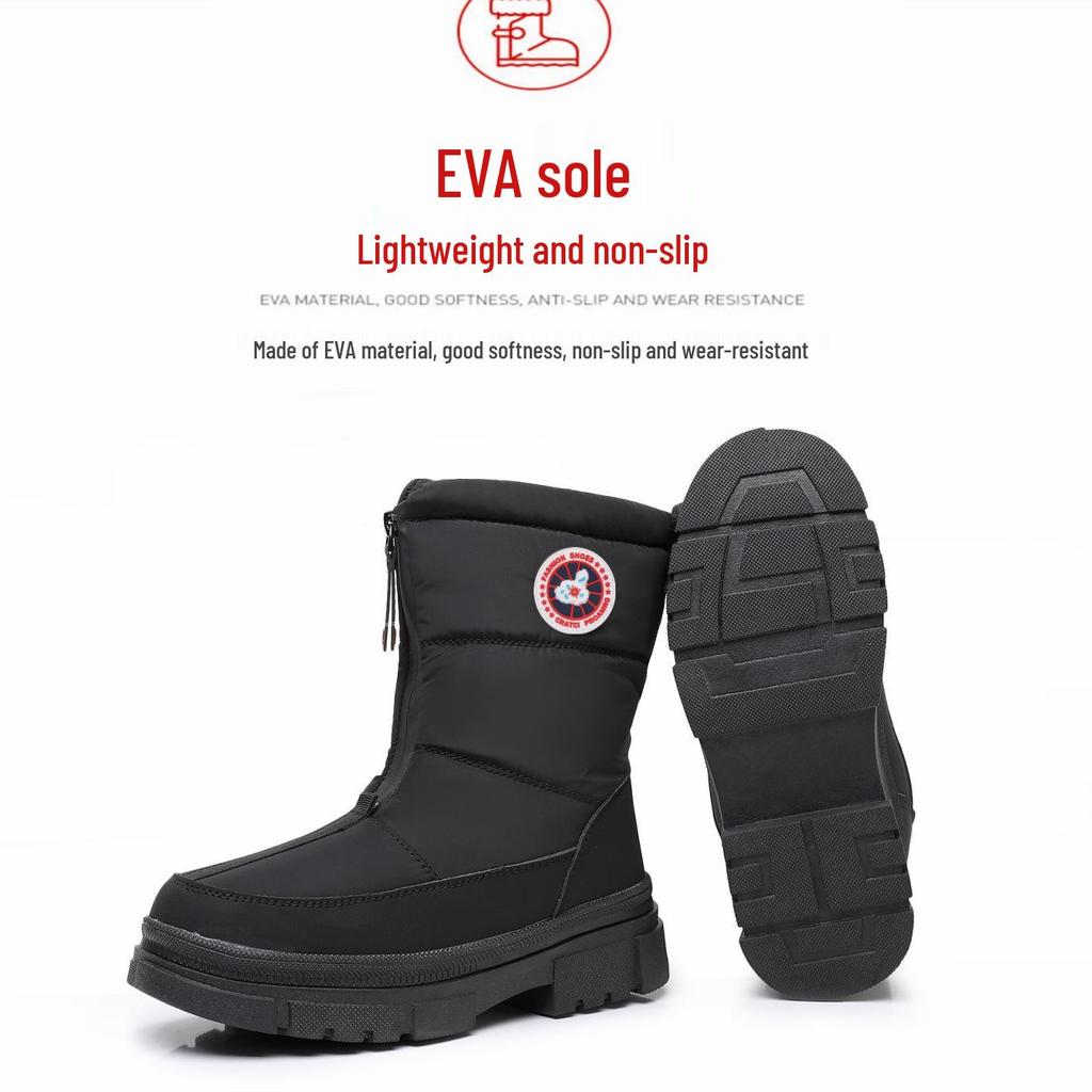 Women's Winter Snow Boots - Thick Plus Velvet, Waterproof, Cold-Resistant To -40°F, Non-Slip.