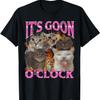 Gooning O'clock Funny Cat Meme Bootleg Graphic T-Shirt for Men Women(1)