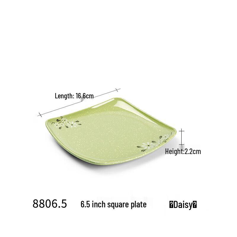 Melamine Square Restaurant Plate