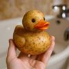 Whimsical Vegetable Duck Fun Vegetable Duck Toy Toddler Educational Vegetable Duck Chewable Eco-Friendly Toy Early Learning Vegetable Duck Gift Less