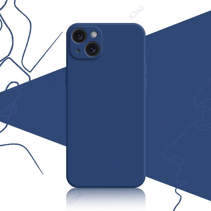 Luxury Soft Case Cover for iPhone 14 15 Pro Max Plus 5G 360 Edge Protective Liquid Silicone Mobile Phone Shield Housing