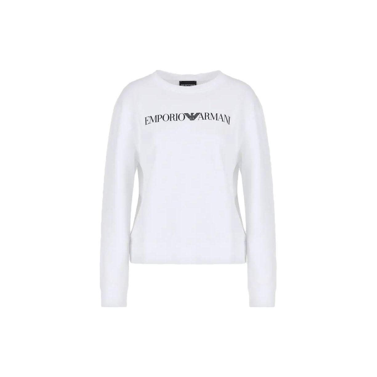 

Emporio Armani Ss23 Letter Print Crew Neck Long Sleeve Sweatshirt Women sweatshirt White 8N2M9E2J49ZF109 M