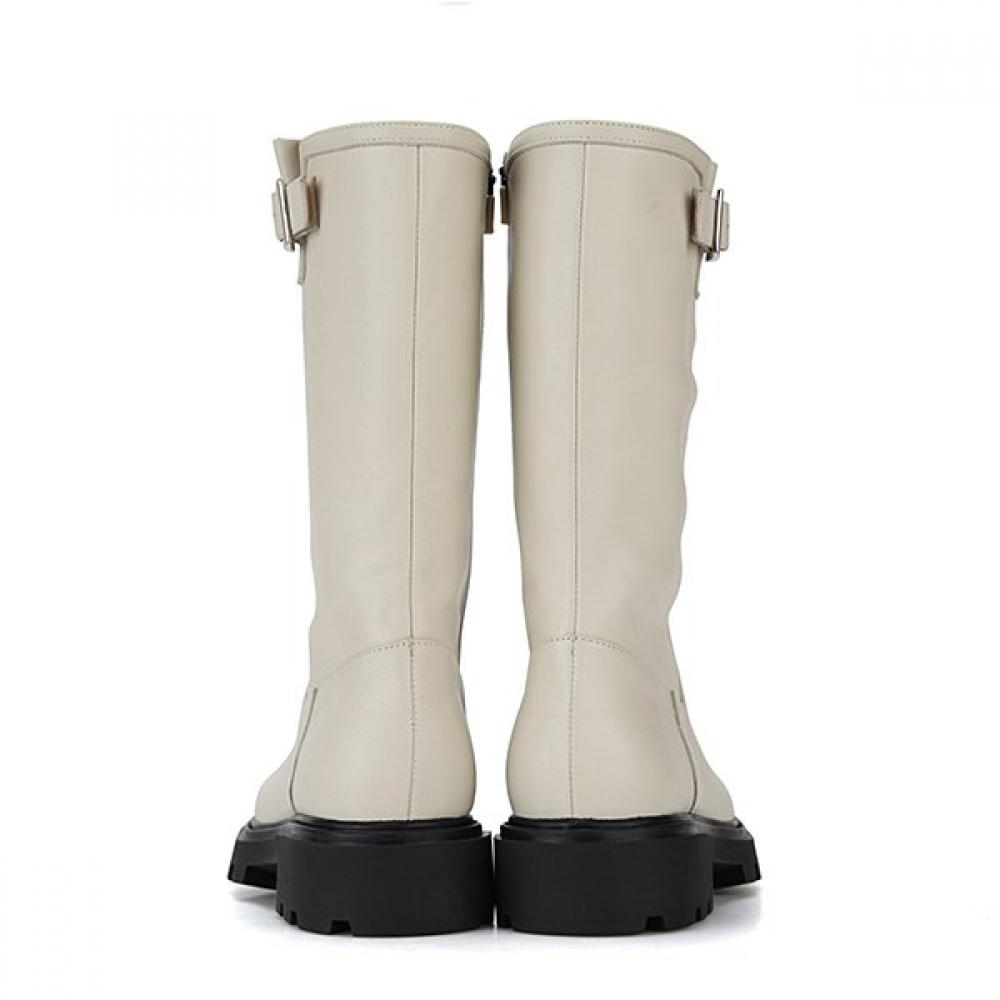 Barbara Leather Chunky 4cm Half Boots Bbg852iv