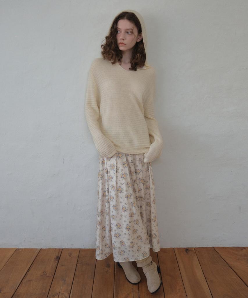 Aueonoseuteljia Hairy Hood Knit_Cream(Oc26Kn14)
