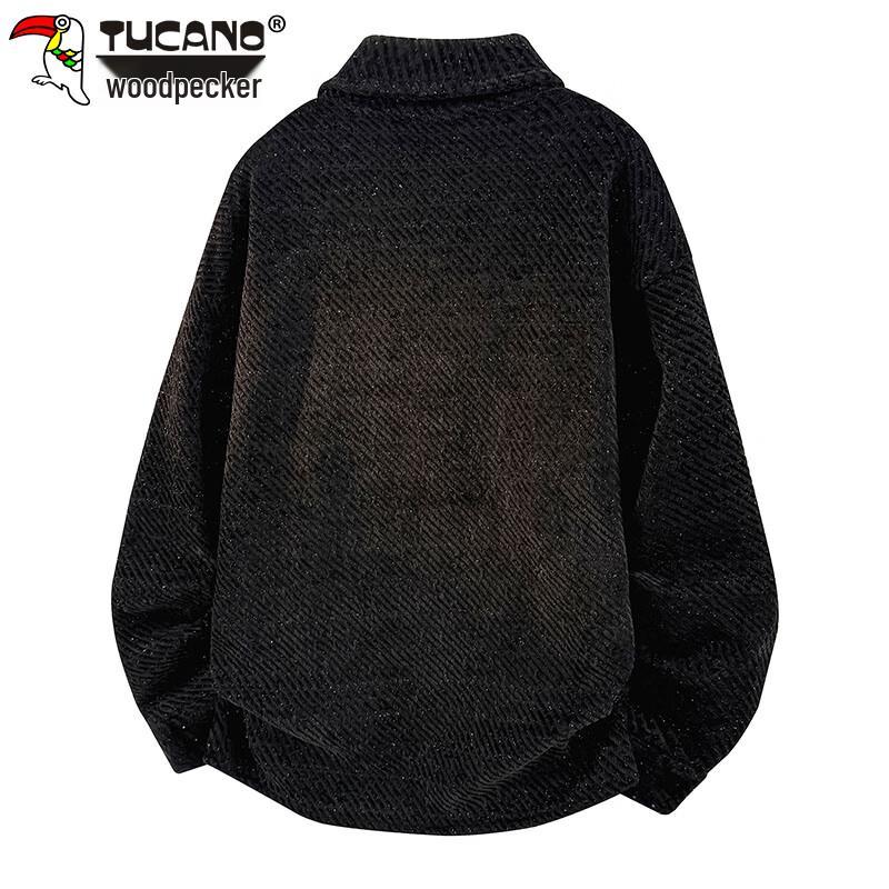 TUCANO Men's Autumn/Winter Textured Lapel Cardigan Jacket