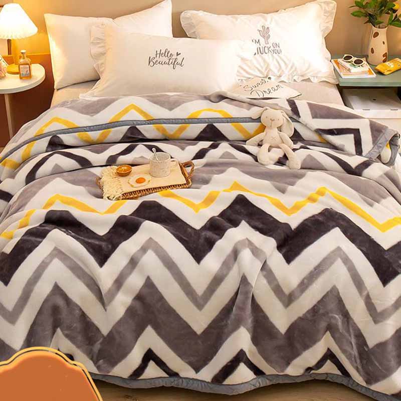 Winter Thick Double-layer Blanket Double Blanket for Keeping Warm Student Bed Sheets and Blankets