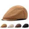 Vintage Hat Striped Forward Cap Beret Cap