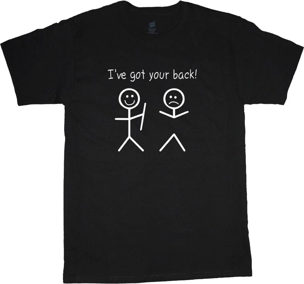 Mens Funny T-Shirt Mens Graphic Tees Humor Stick Figure Saying Clothing Apparel L