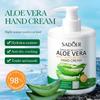 Pump Head Hand Cream 450g SADOER Vitamin C Aloe Vera Whitening Large Capacity