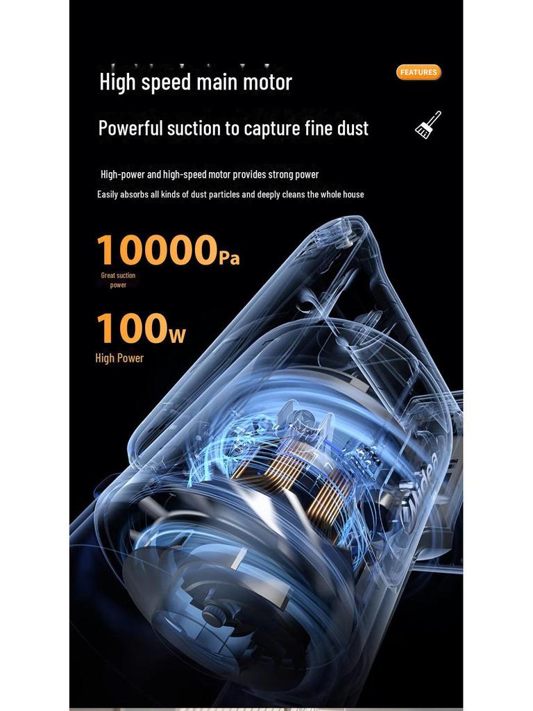 Yangzi Handheld Wireless Vacuum Cleaner - Portable, High Suction Dust Remover