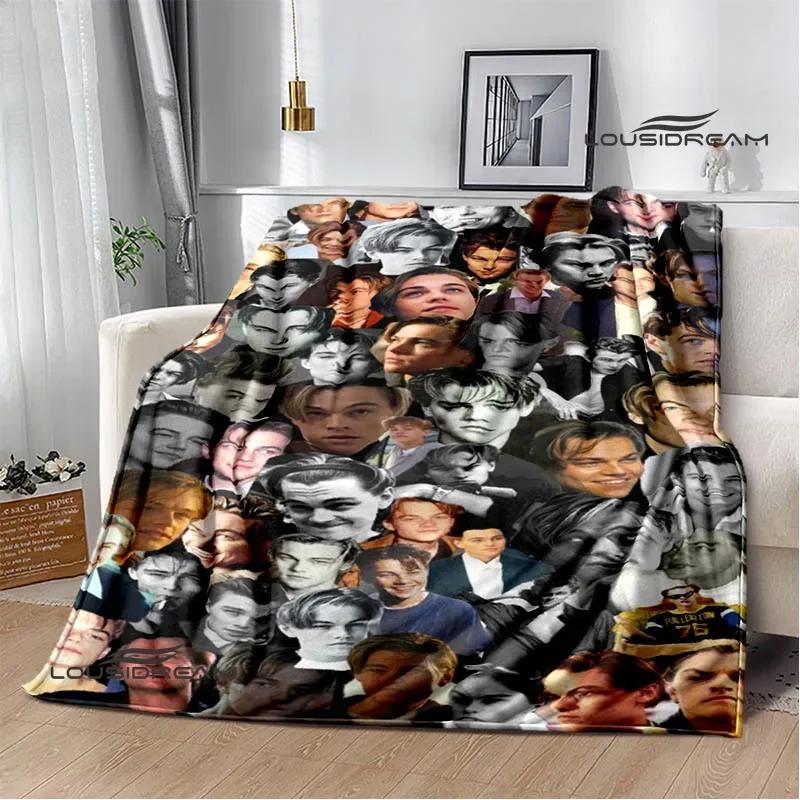 Coperta stampata Titanic Leonardo DiCaprio Coperta calda morbida e confortevole per casa viaggio letto coperta da picnic regalo di compleanno