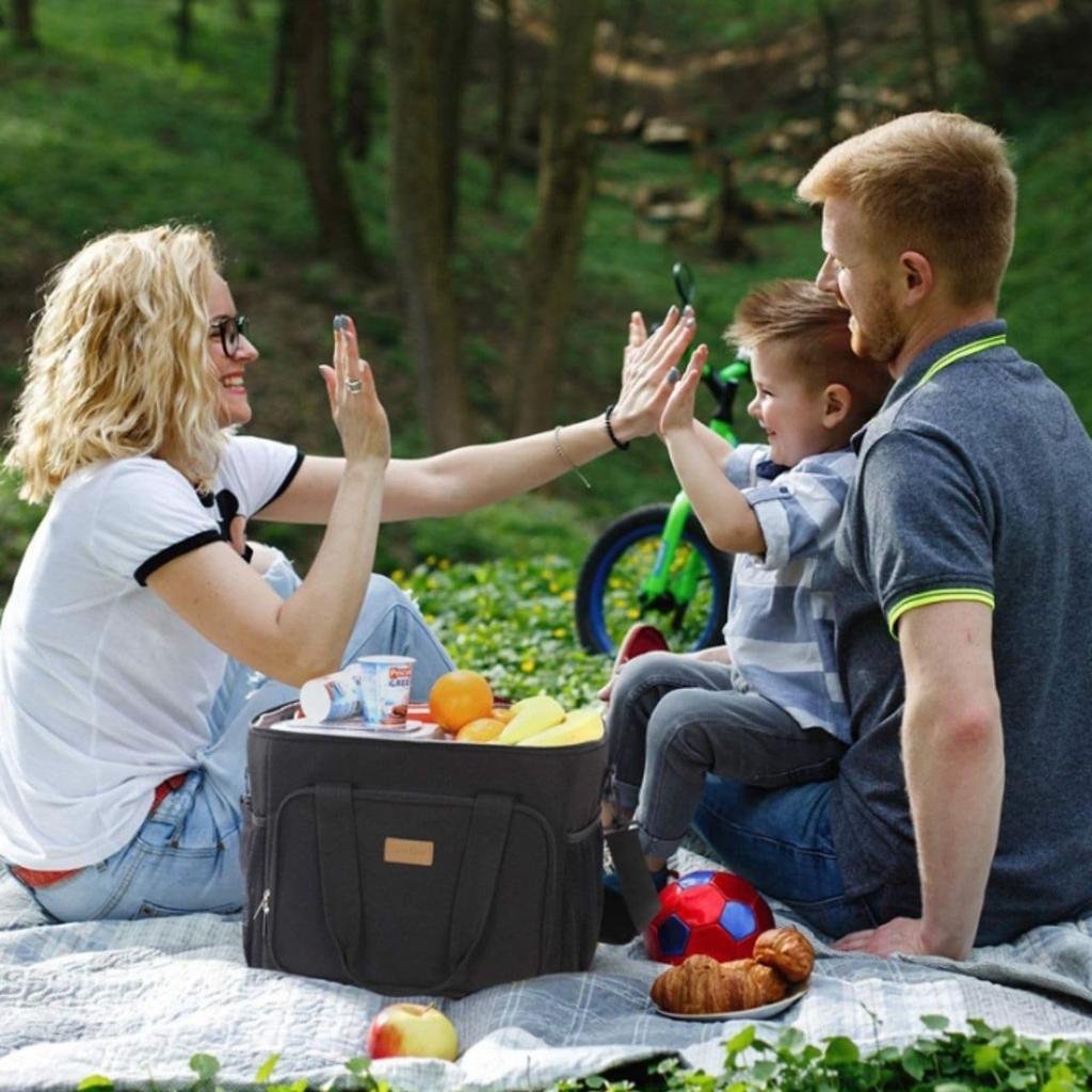 Soft Cooler Large Insulated Sports 2WAY Thermal Insulated Cooler Shoulder Handheld Box, Capacity, 15L, Bag, Outdoor, Foldable, Leisure, Day, Box,