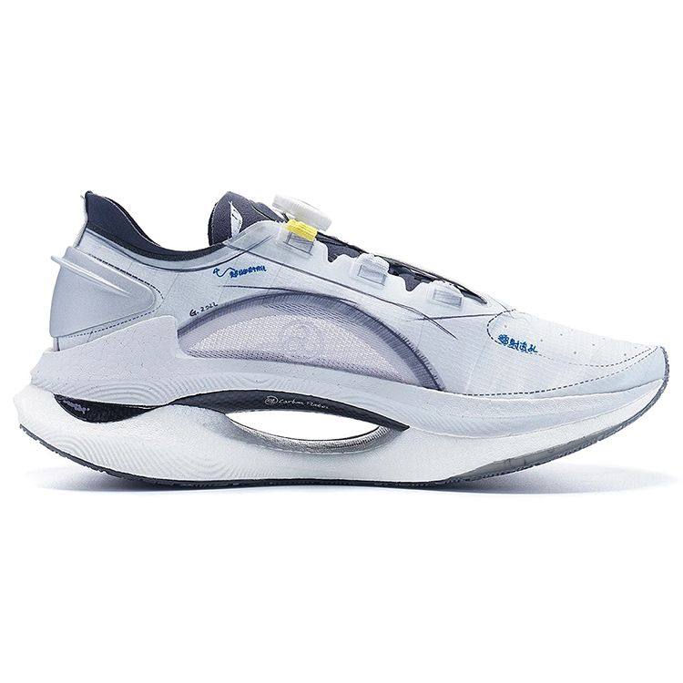 Li Ning Absolute Shadow Manuscript Lightweight Shock Absorption Non-Slip Breathable Low-Top Running Shoes Women sneaker Light-Smoke-Gray ARRS010-2