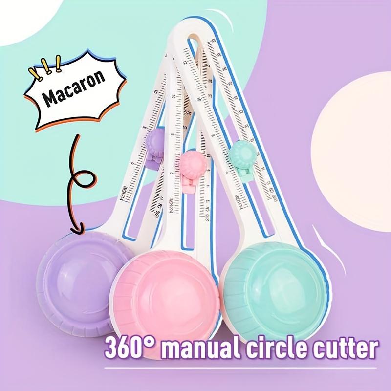 360° Rotary Circle Cutter Tool for Paper, Cardstock & Scrapbooking – 1Pc DIY Craft Cutting Knife