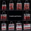 Clear PVC Gift Handbag (5-Pack)
