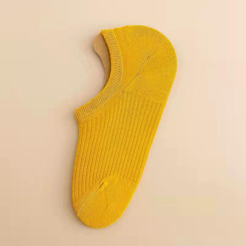 Dopamine Boat Socks: Non-Slip, Solid Color, No Heel, Low-Cut, Lightweight Summer Socks