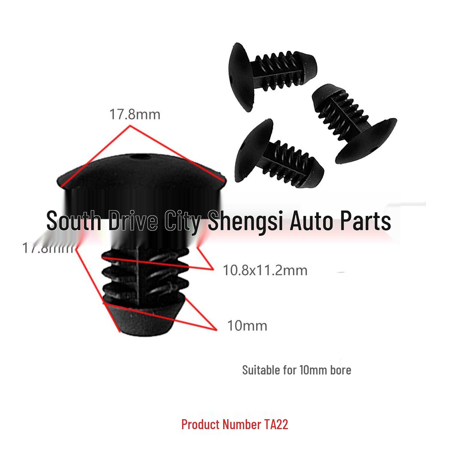 

Car Roof Lining Trim Panel Clips - Heat Insulation, Cotton Fastener, 10mm Hole Diameter 10000 Units