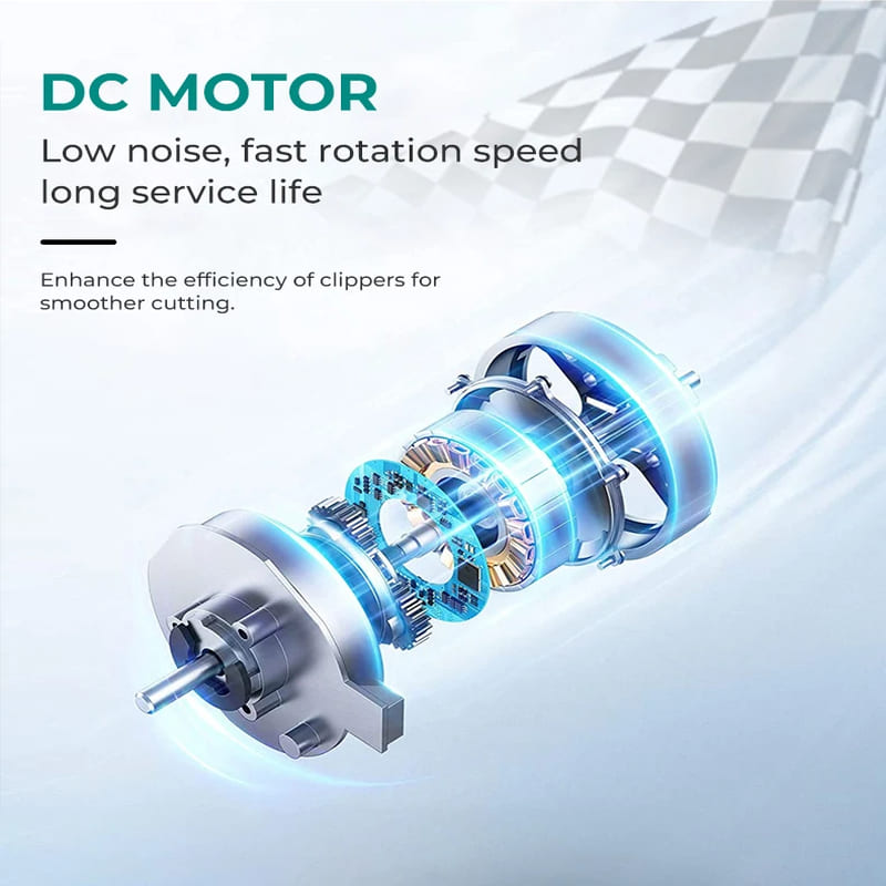 Long-lasting Men's Hair Clipper with Digital Display  Professional and High-speed, Safe and Skin-friendly Rechargeable Hair Clipper with Base