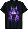 Cyberpunk Aesthetic Kitsune T-Shirt - Anime & Techwear Inspired