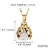 New Fashion Silver Color Pendant Ladybug Charm Necklaces Cute Insect Ladybird Animal Jewelry Rhinestone Lovely Necklace Gifts