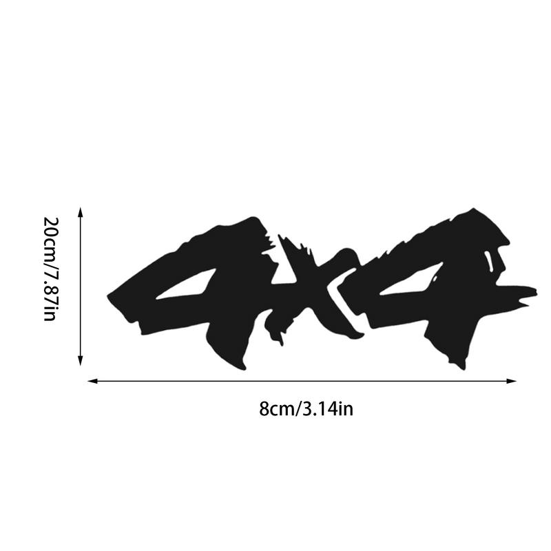 4x4 Stickers For Trucks Sun-Proof Waterproof Creative Car Sticker Versatile Off Road Decals For Motorcycle Sports Track Scooter