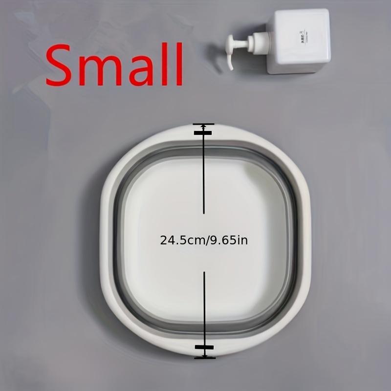 3pcs Set of Foldable Basins - Multifunctional for Washing Face, Washing Vegetables, Washing Underwear and Soaking Feet - Durable Plastic, Retro Style