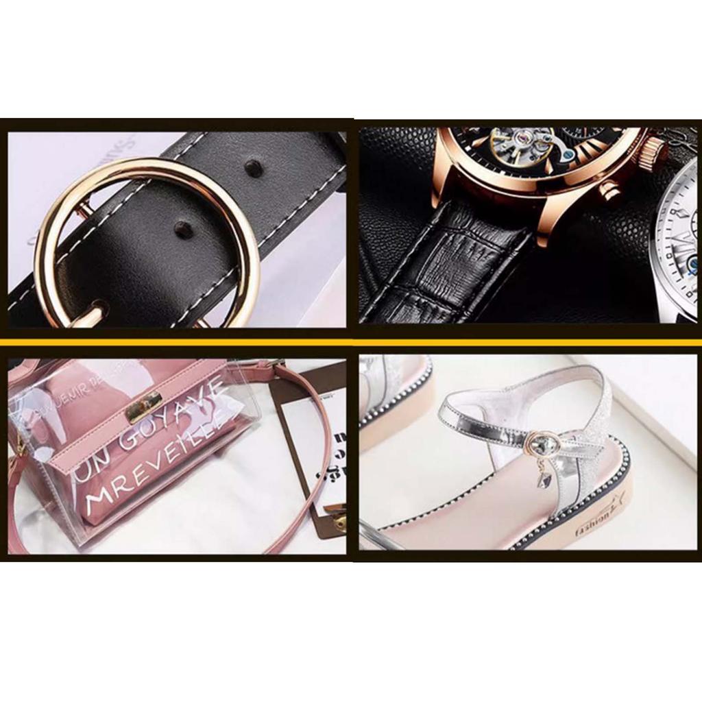 Automatic Belt Punch with 6 Punches Mute Rotary Awl Leather Hole Carving Punch