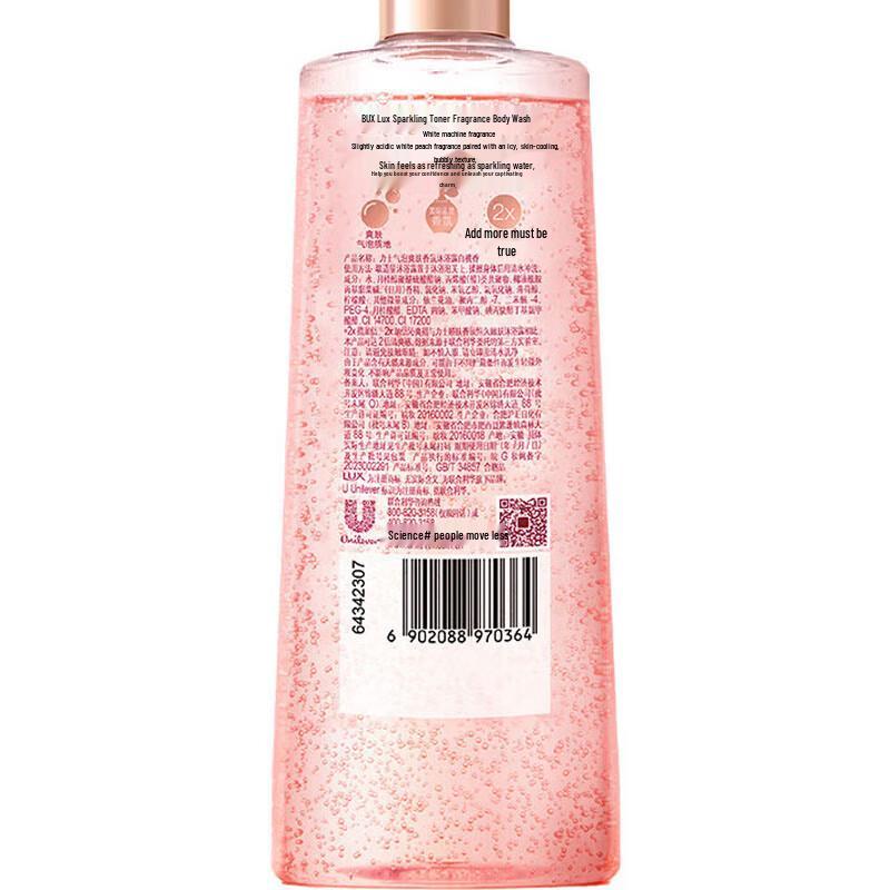 LUX White Peach Scented Bubble Shower Gel