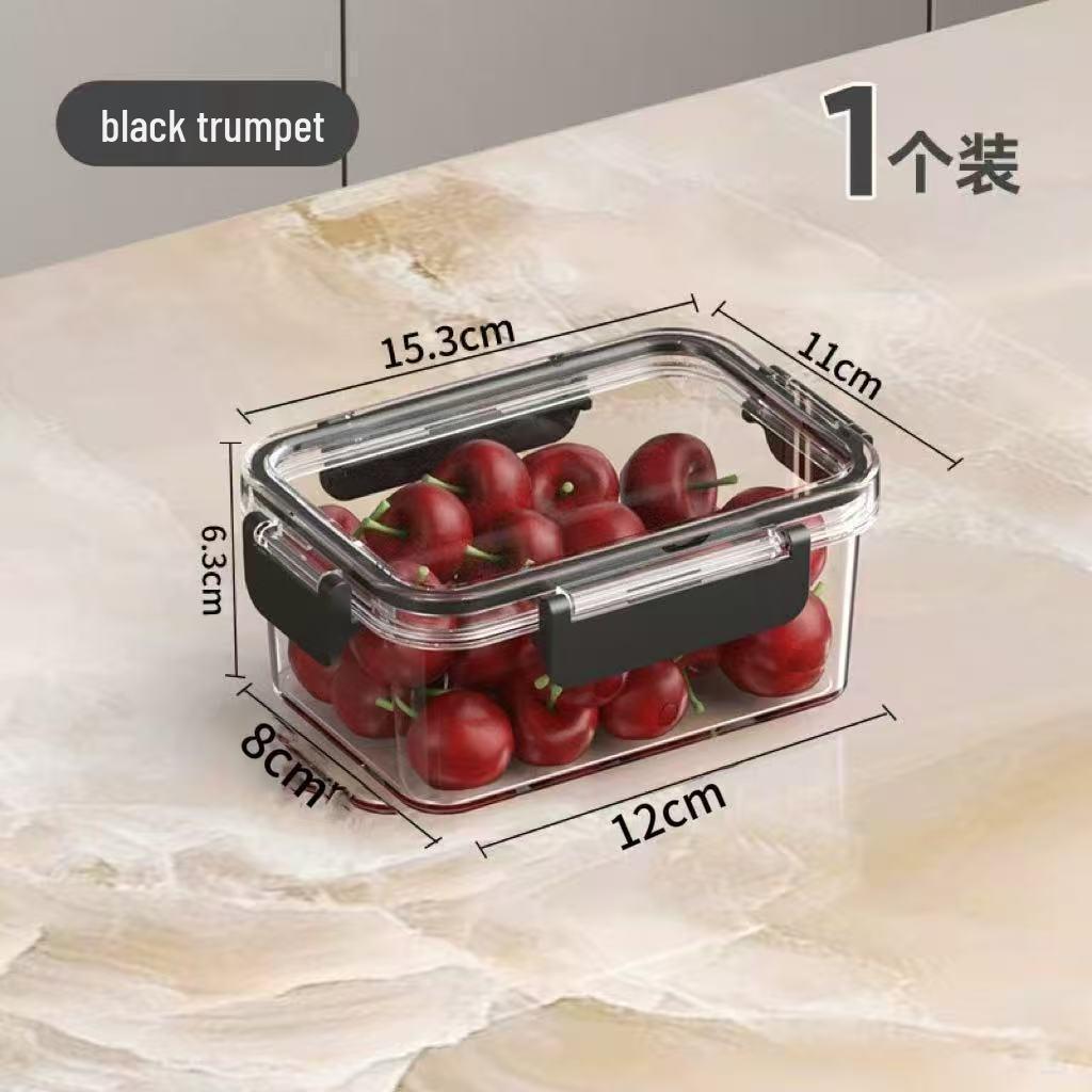 Large Capacity Transparent Refrigerator and Freezer Storage Box for Vegetables and Fruits.