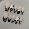 Hello Kitty Katie Dark Finish Wearable Nail Stickers - Cute Handmade Manicure