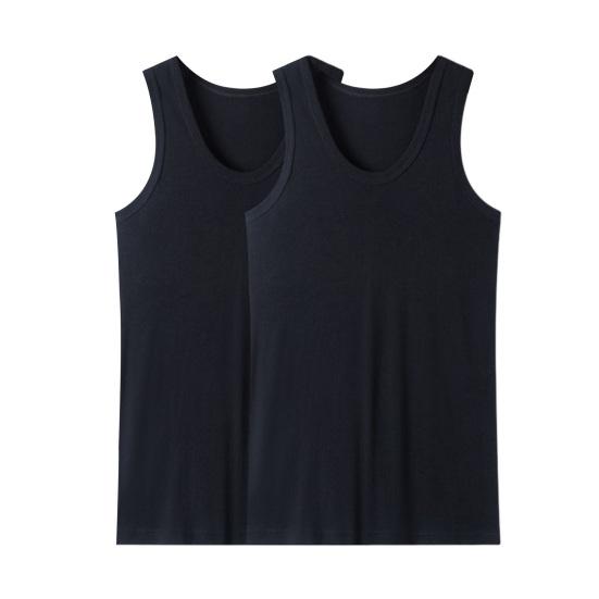 

2 шт. Мужской жилет для фитнеса однотонный бесшовный U-образный вырез без рукавов эластичный мягкий быстросохнущий M