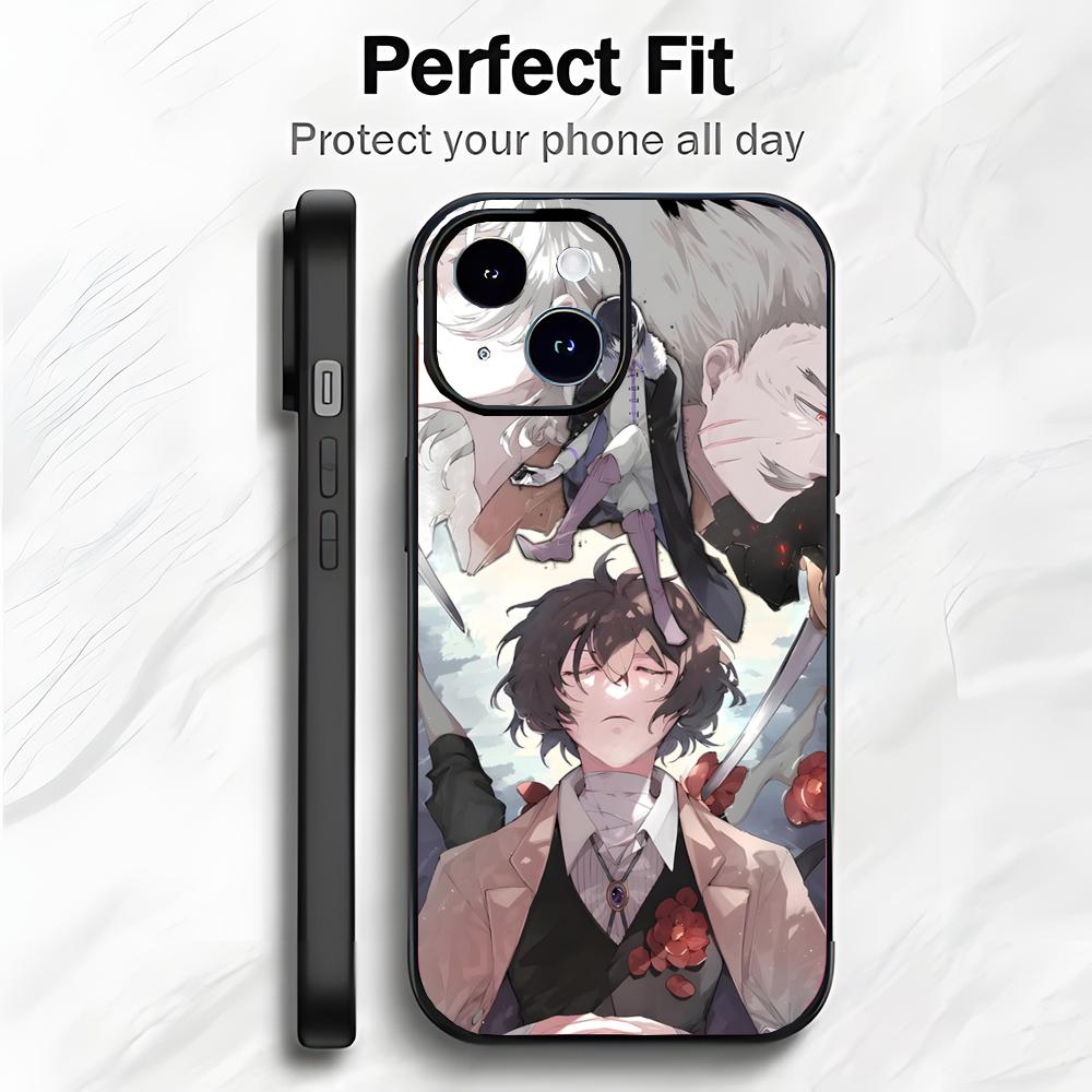 Cool Anime B-Bungo Stray Dogs Phone Case Phone Case Soft Packaging Lightweight For iPhone17 16 15 14 13ProMax