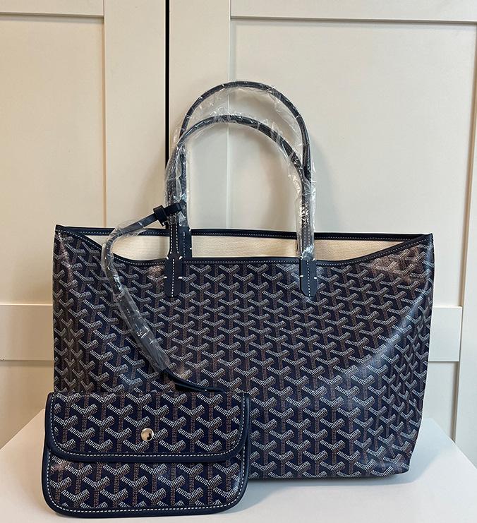 2025 Elegant Large Capacity Tote Bag with Y Letter Design - Dog Tooth Pattern